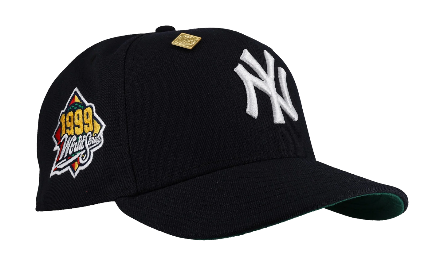 59FIFTY New York Yankees 1999 World Series Classic Fitted Hat "Navy / Green - Visor" NE292