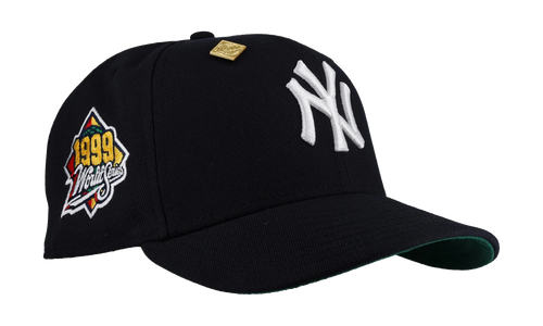 59FIFTY New York Yankees 1999 World Series Classic Fitted Hat "Navy / Green - Visor" NE292