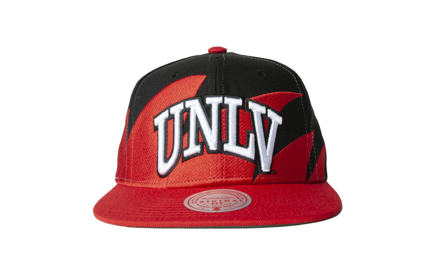 NCAA Sharktooth Snapback Cap "UNLV Rebels - Black / Red" HHSS3304 LVEYYPPPBKRD