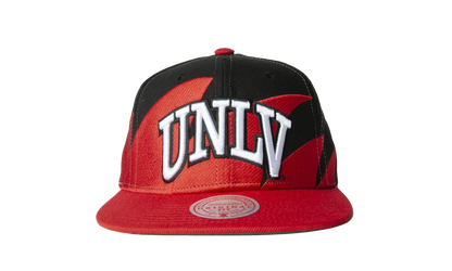 NCAA Sharktooth Snapback Cap "UNLV Rebels - Black / Red" HHSS3304 LVEYYPPPBKRD