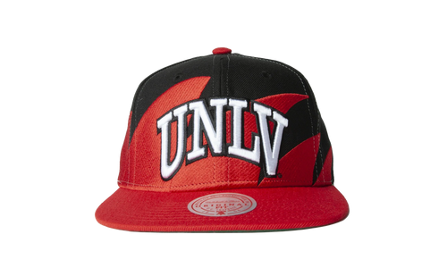 NCAA Sharktooth Snapback Cap "UNLV Rebels - Black / Red" HHSS3304 LVEYYPPPBKRD