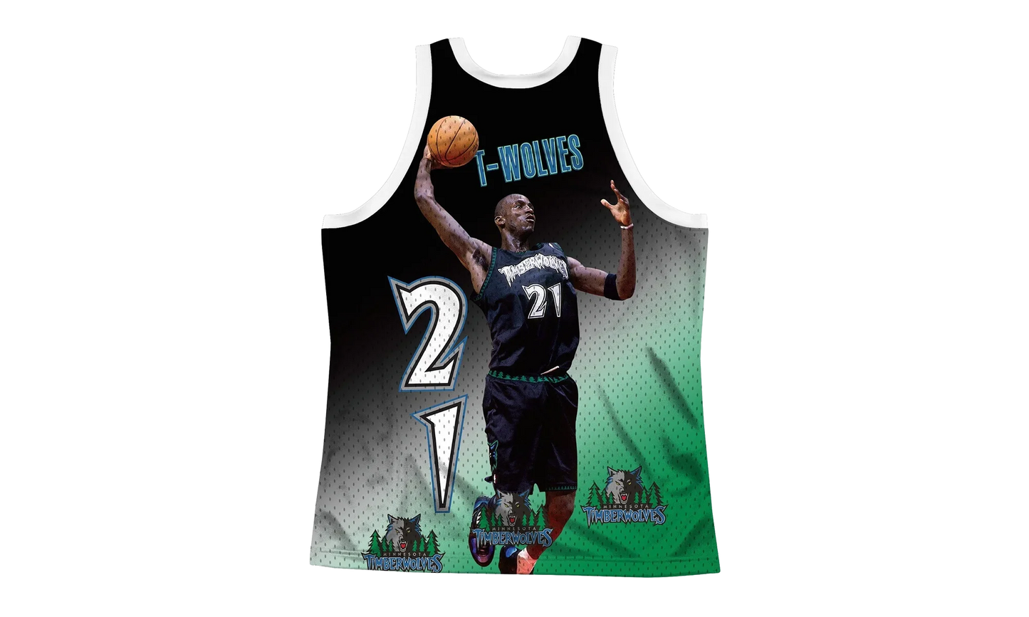 NBA Behind The Back Jersey "Timberwolves Kevin Garnett" MSTKMI19002 MTIWHITKGA
