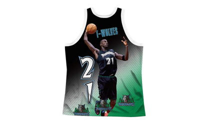 NBA Behind The Back Jersey "Timberwolves Kevin Garnett" MSTKMI19002 MTIWHITKGA