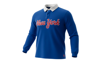 EE RUGBY CORE POLO "NEW YORK - Blue/ Orange" EE742