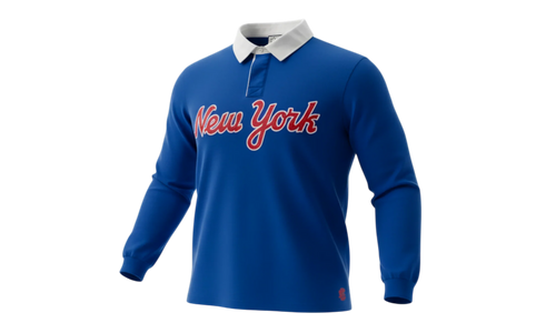 EE RUGBY CORE POLO "NEW YORK - Blue/ Orange" EE742