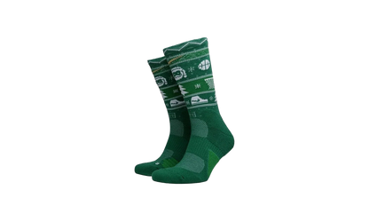 ELITE CHRISTMAS CREW SOCKS "Clover/White/Club Gold" SX7866 312