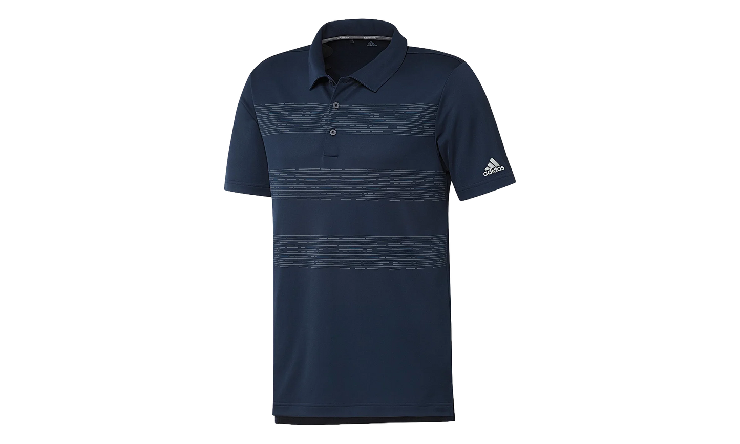 3-STRIPE PRINT GOLF POLO "Collegiate Navy" DZ8533