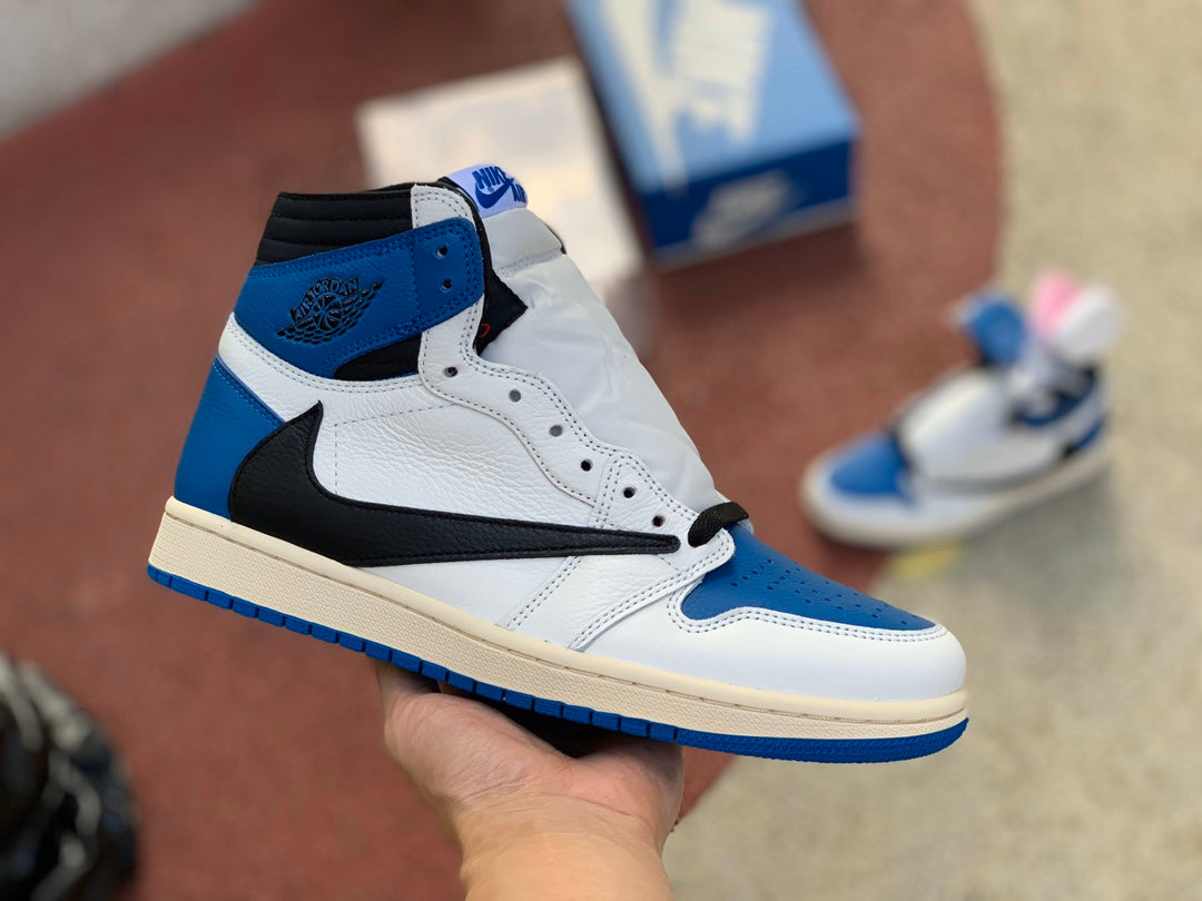 1 Travis Scott Fragment Military Blue