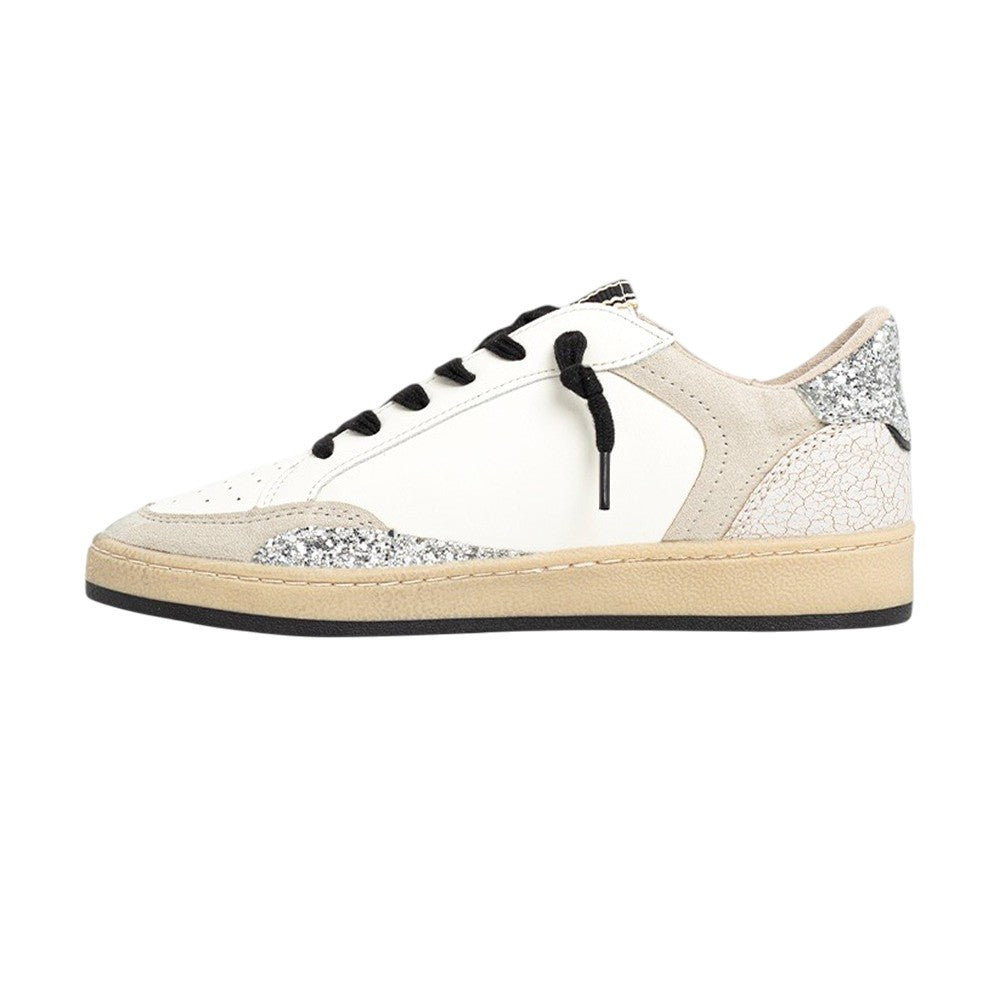 Quinn Glitter Lace Up Sneakers