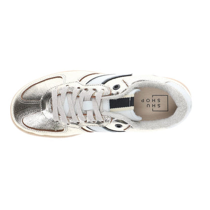 Sylvia Metallic Lace Up Sneakers
