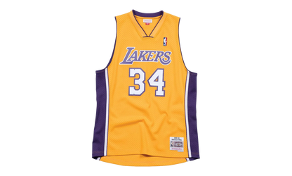 NBA Shaquille O’Neal Swingman Home Jersey "1999 Los Angeles Lakers - Gold" SMJYGS18179 LALLTGD99SON