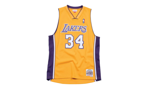 NBA Shaquille O’Neal Swingman Home Jersey "1999 Los Angeles Lakers - Gold" SMJYGS18179 LALLTGD99SON