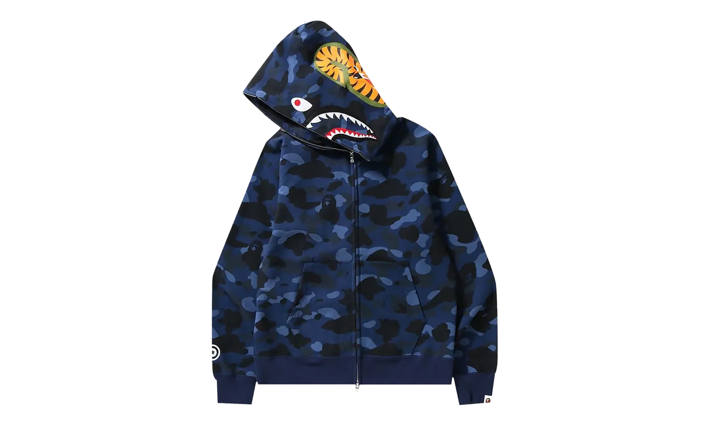 Color Camo Shark Full Zip Hoodie "Navy" 1H70 115 008 NAVY