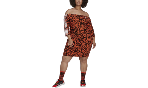 Printed Dress X Rich Mnisi Shirt "True Orange / Black" HD7156