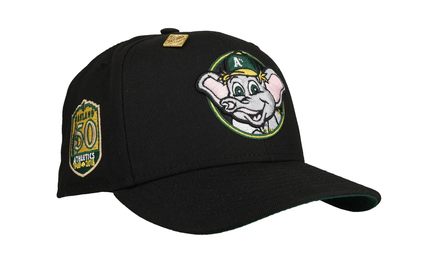 59FIFTY Oakland Athletics 50th Anniversary Fitted Hat ""Stompers" - Black" NE347