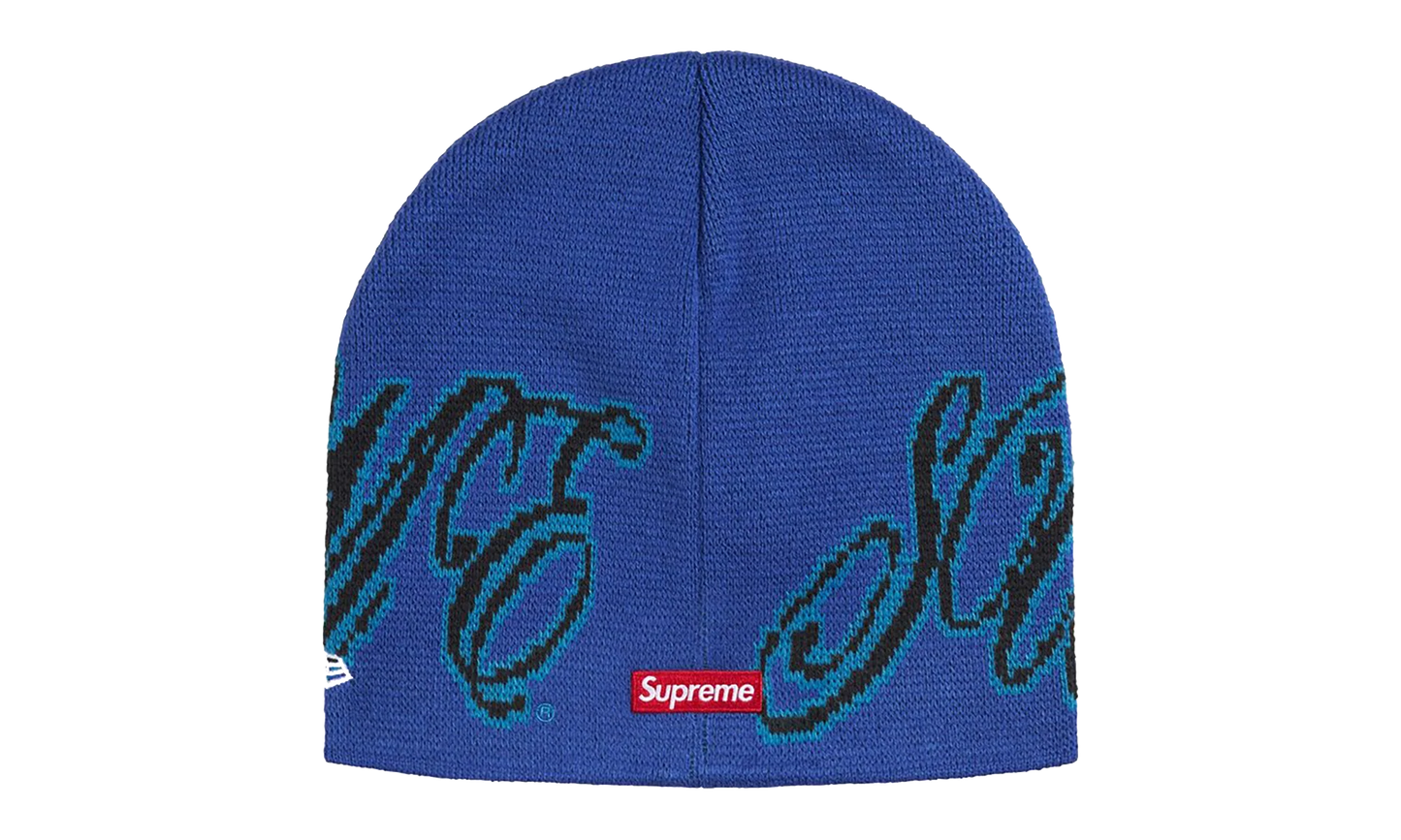 New Era Cursive Beanie "SS26 - Blue" SU27254