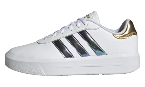 Court Platform "Footwear White / Footwear White / Matte Gold" HQ7156