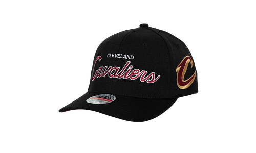NBA Team Script 2.0 Stretch Snapback Cap "Cleveland Cavaliers - Black / Red" HHSS3281 CCAYYPPPBKRD