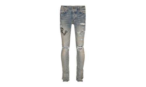 Old English Logo Bandana Patch Jeans "Clay Indigo Multi" PS22MDS148 408B