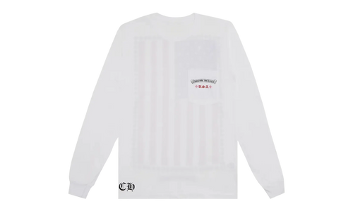 USA Flag Long-Sleeve "White" CHRM0787