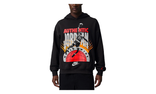 Jordan Brooklyn Fleece Pullover Hoodie "Off Noir / Infrared 23" IF1843 045