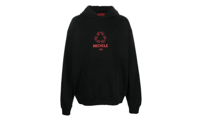 Logo Print Recycle Hoodie "Black" 34424M34236032