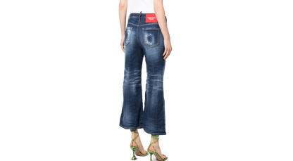 Super Flare Cropped Jeans WMNS "Denim" S72LB0640S30342470