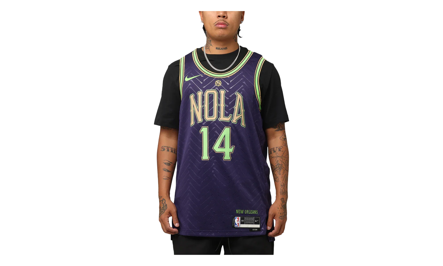 NBA NEW ORLEANS PELICANS 2024-25 SWINGMAN PLAYER JERSEY GS "14 INGRAM - Purple" 9Z2B7BU8P24 PELI