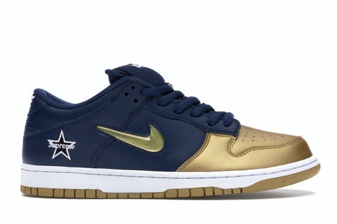 SB Dunk Low Jewel Swoosh Gold