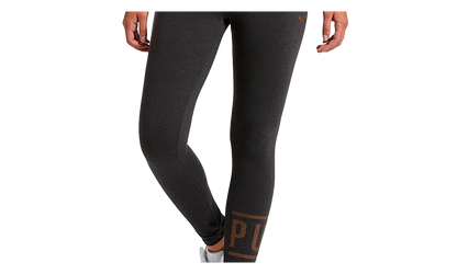 Athletic Logo Leggings WMNS "Dark Grey Heather / Bronze Metal" 854820 09