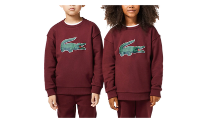 Signature Print Fleece Sweatshirt GS "Bordeaux" SJ1231 YUP