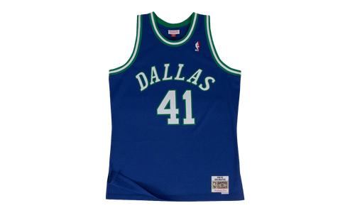 NBA Dirk Nowitzki Swingman Road Jersey "1998 Dallas Mavericks - Royal" SMJYGS18158 DMAROYA98DNO