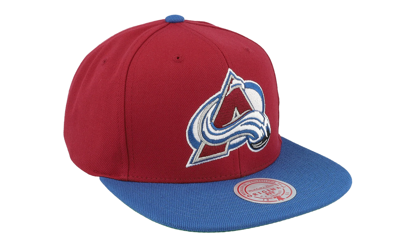 NHL Team 2 Tone 2.0 Snapback Cap "Colorado Avalanche - Red / Light Blue" HHSS5367 CAVYYPPPRDLB