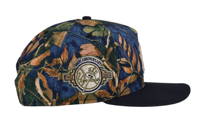 9FIFTY New York Yankees 100th Anniversary A Frame Snapback Hat "Leaves / Blue" NE289