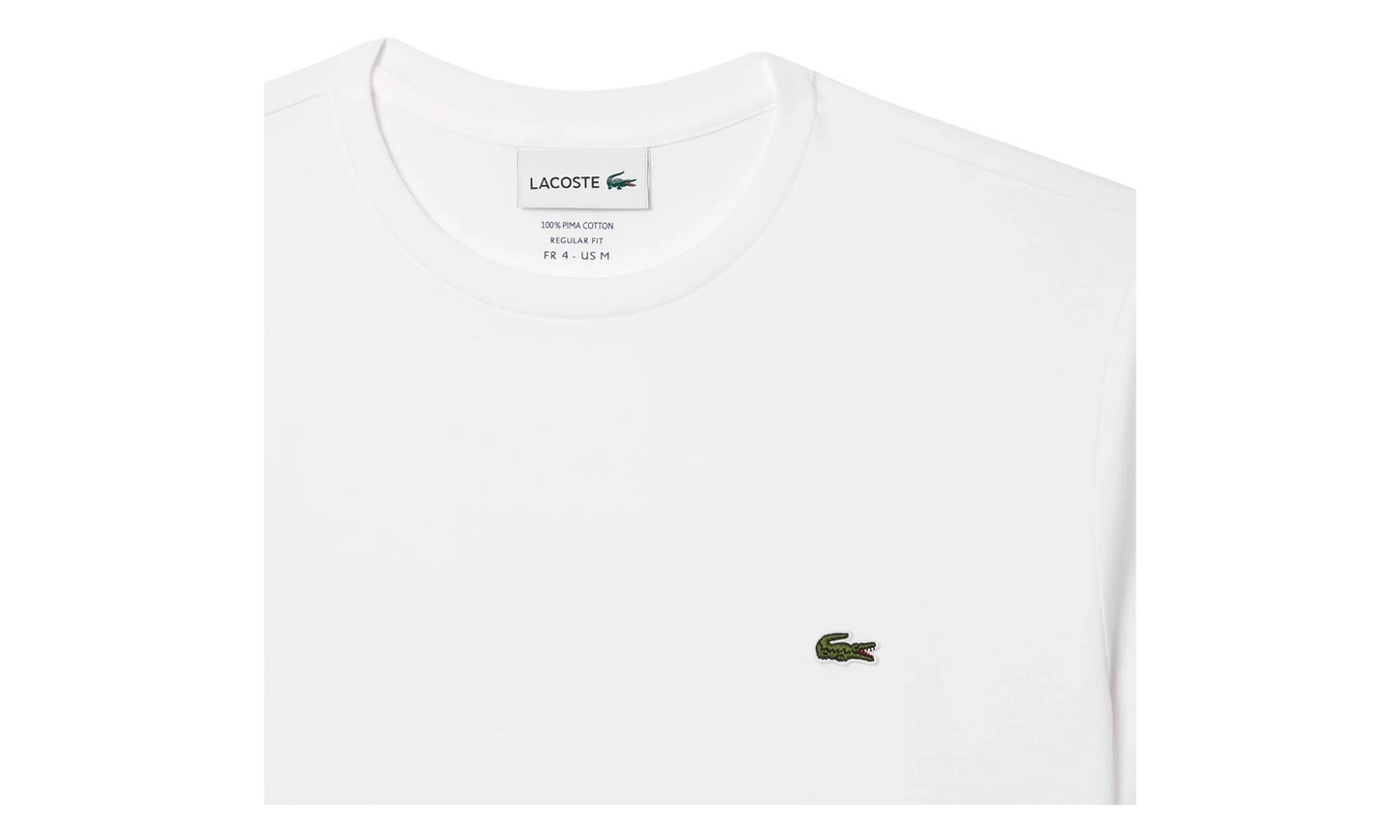 Crew Neck Pima Cotton Jersey T-shirt "White" TH6709 001