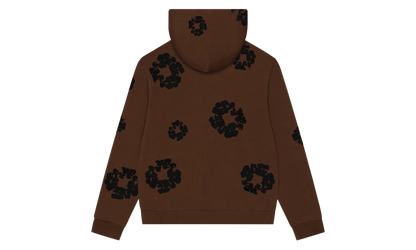 Black Cotton Wreath Hoodie "Brown" DT355