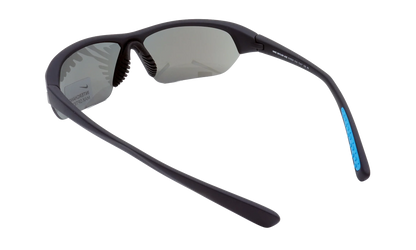 Skylon Ace Sunglasses "Matte Black / Blue Tint / Grey Silver Flash" EV0525 045