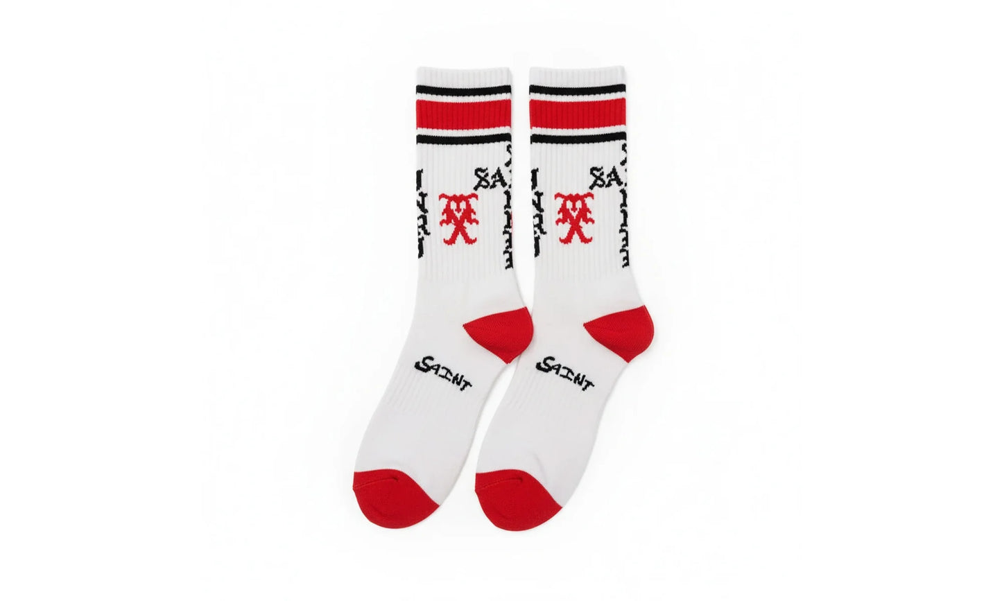 Sinner Socks "White / Red" SM HR1 0000 107