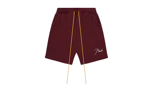 Logo Embroidered Drawstring Sweatshort "Burgundy" RHPF24SH04012