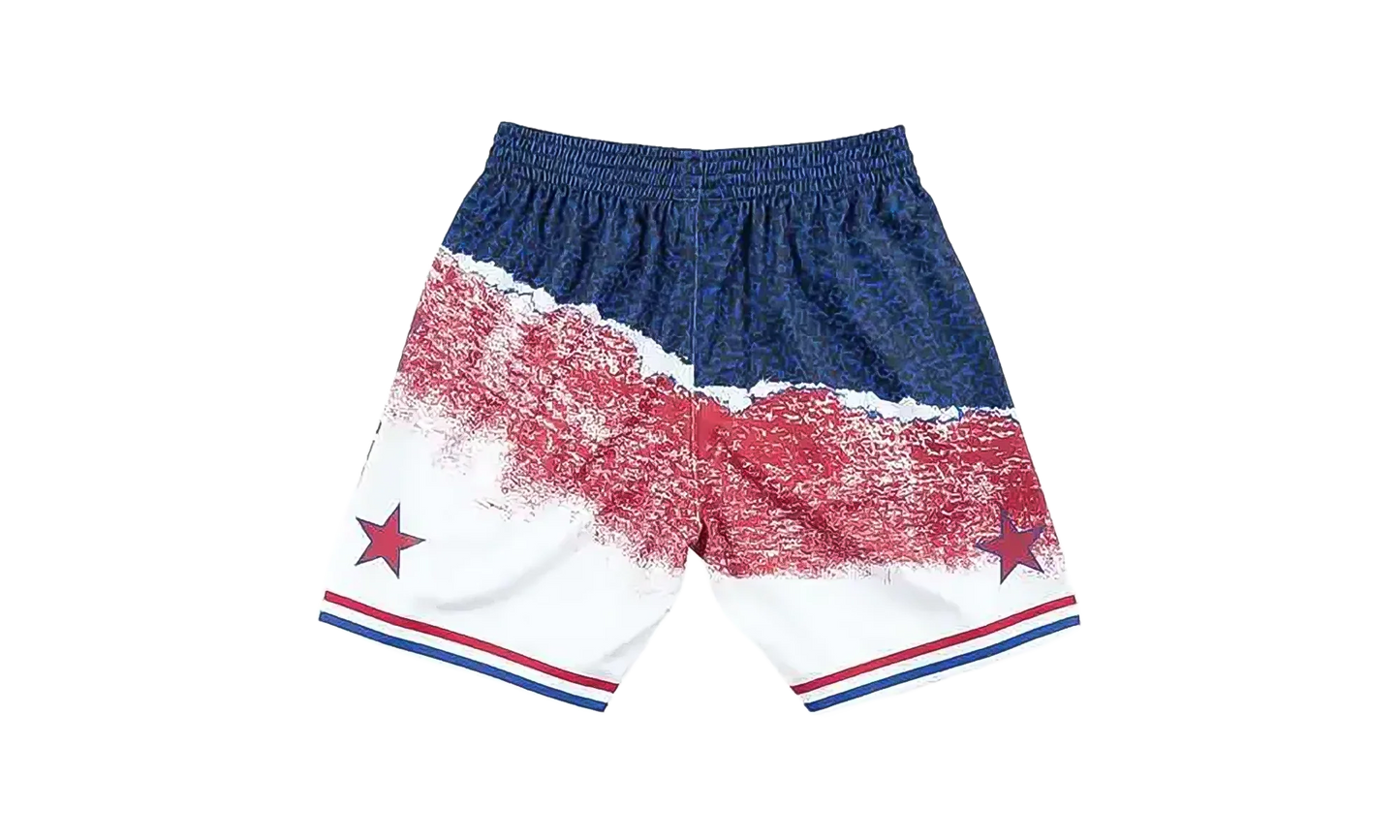 NBA Sublimated Swingman Shorts "2003 All-Star East - White" SMSHNG18425 ASEWHIT03