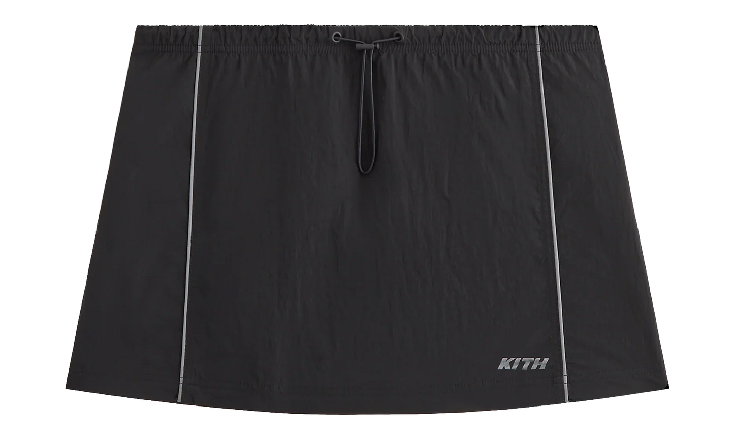 Lowen Nylon Track Skirt "Black" KITH57