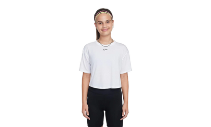 Relaxed Dri-FIT Short-Sleeve Top GS "White / Black" FZ5602 100