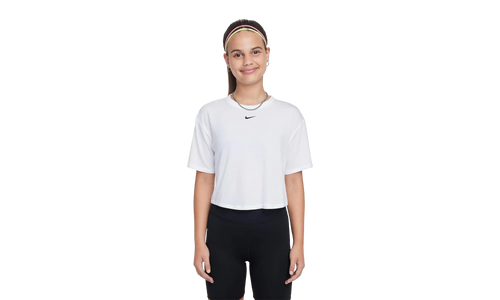 Relaxed Dri-FIT Short-Sleeve Top GS "White / Black" FZ5602 100