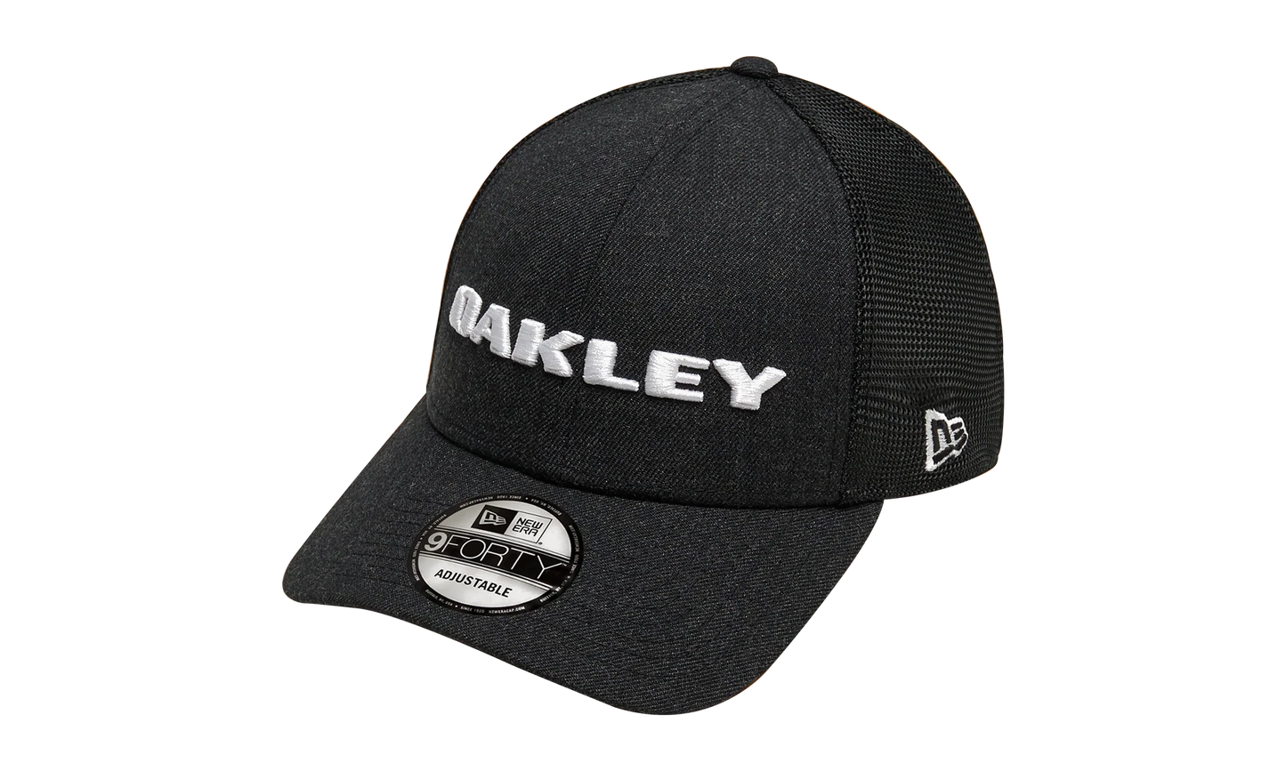 9FORTY OAKLEY x New Era Heather Snapback Hat "Blackout" 911523 02E