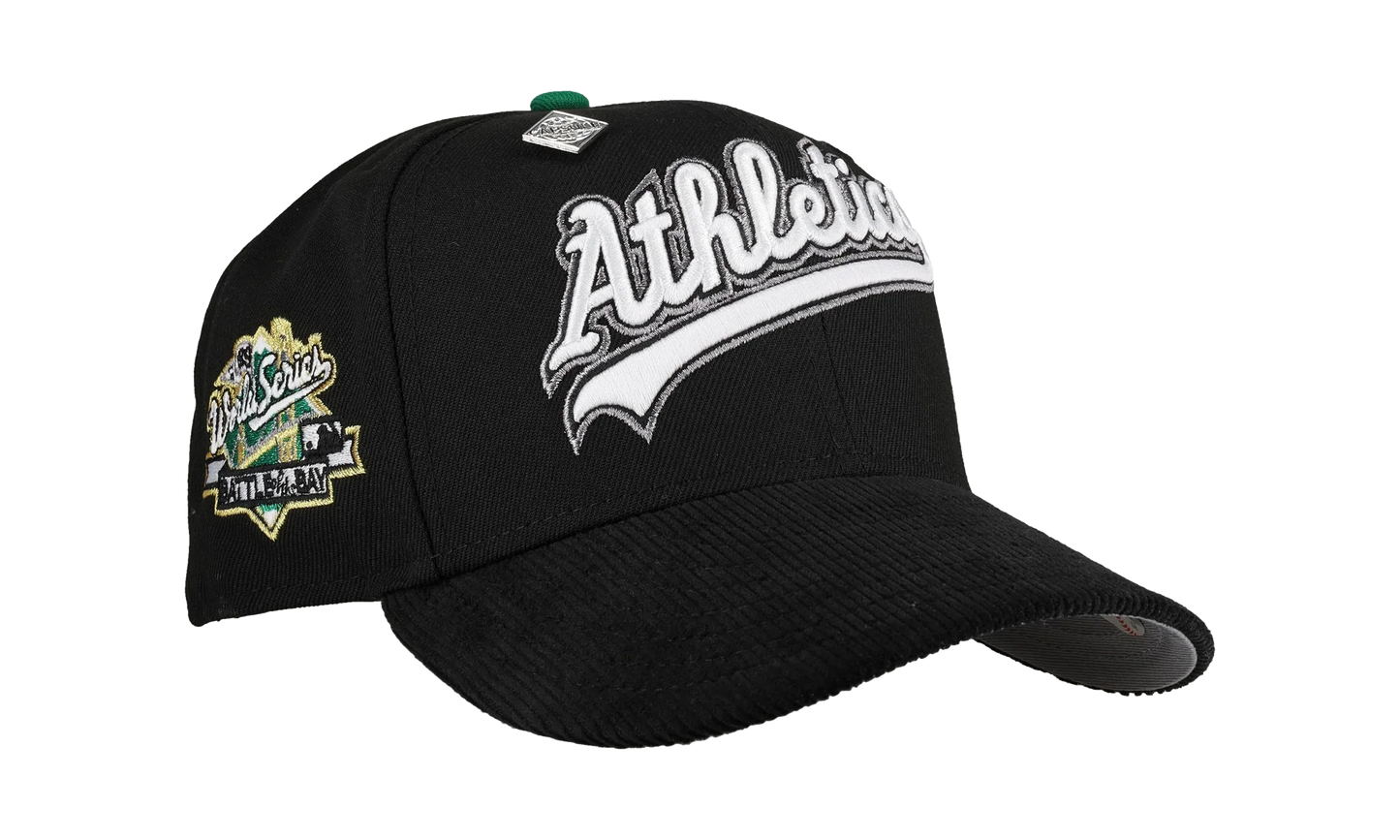 59FIFTY Oakland Athletics 1989 World Series Fitted Hat "Black - Corduroy Visor" NE342