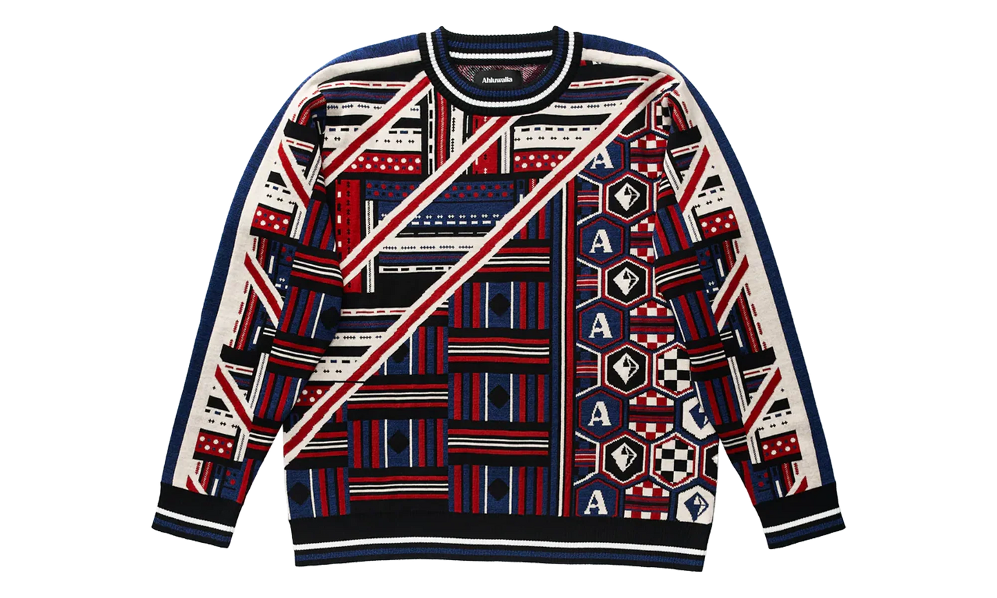 Quadri Knit Jumper "Multi-Color" M AHLU KN005 SS23 YA01 BL