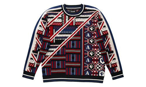 Quadri Knit Jumper "Multi-Color" M AHLU KN005 SS23 YA01 BL