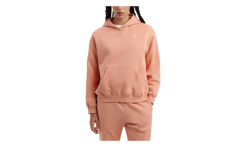 Jordan Brooklyn Fleece Pullover Hoodie WMNS "Light Madder Root / White" FV7071 823