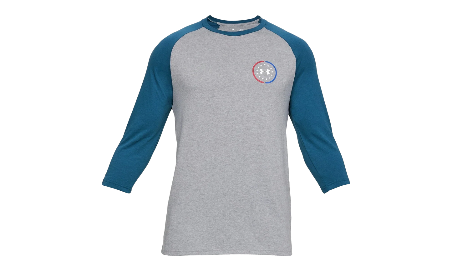 Freedom United Utility Tee "Steel Light Heather / Petrol Blue" 1330080 035