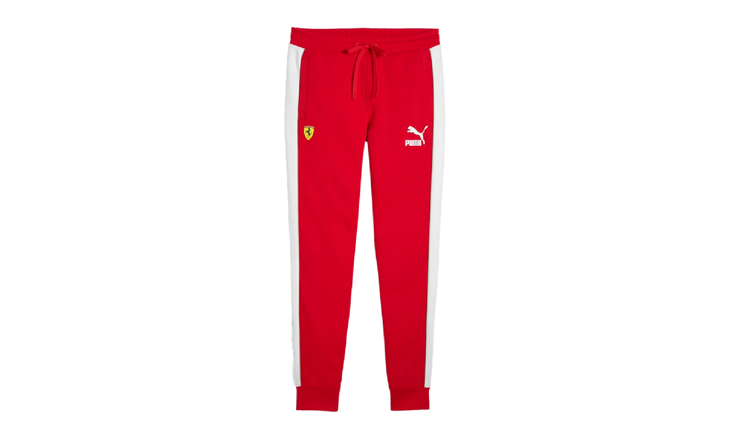 SCUDERIA FERRARI RACE ICONIC T7 TRACK PANTS "Rosso Corsa" 625199 02